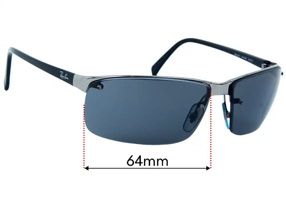 Sunglass Fix Lentilles de Remplacement pour Ray Ban RB3276 Larger Holes - 64mm Wide Sunglass Fix Lentilles de Remplacement pour Ray Ban RB3276 Larger Holes - 64mm Wide