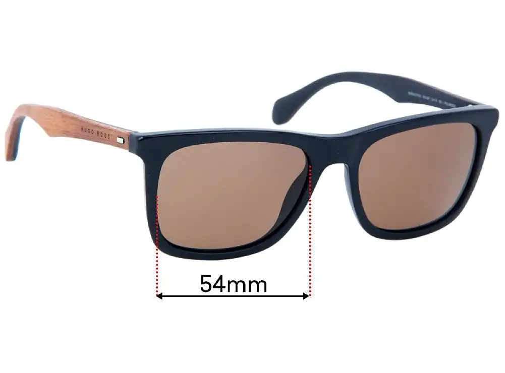 Sunglass Fix Verres de Remplacement pour Hugo Boss 0776/S - 54mm Wide Sunglass Fix Verres de Remplacement pour Hugo Boss 0776/S - 54mm Wide