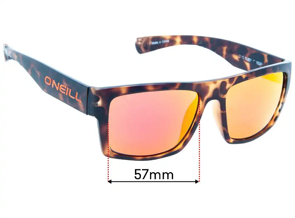 Sunglass Fix Lentilles de Remplacement pour O'Neill Tube - 57mm Wide Sunglass Fix Lentilles de Remplacement pour O'Neill Tube - 57mm Wide