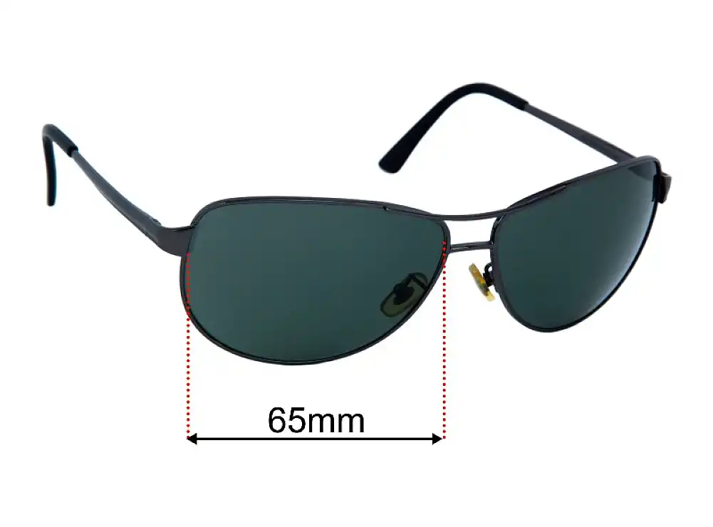 Sunglass Fix Lentilles de Remplacement pour Ray-Ban RB3342 Warrior - 65mm Wide Sunglass Fix Lentilles de Remplacement pour Ray-Ban RB3342 Warrior - 65mm Wide