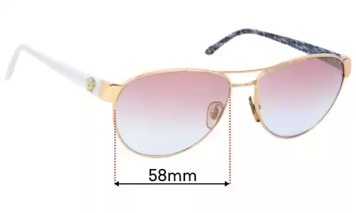 Sunglass Fix Verres de Remplacement pour Versace MOD 2145 - 58mm Wide Sunglass Fix Verres de Remplacement pour Versace MOD 2145 - 58mm Wide