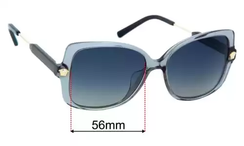 Sunglass Fix Lentilles de Remplacement pour Versace VE4390 - 56mm Wide Versace VE4390 Lentilles de Remplacement 56mm wide