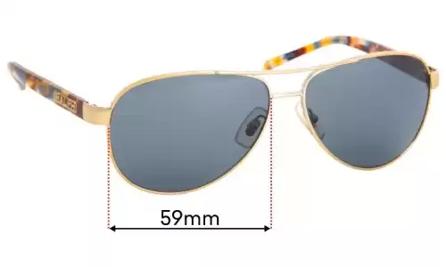 Sunglass Fix Lentilles de Remplacement pour Polo RA 4004 - 59mm Wide Polo RA 4004 Lentilles de Remplacement 59mm wide