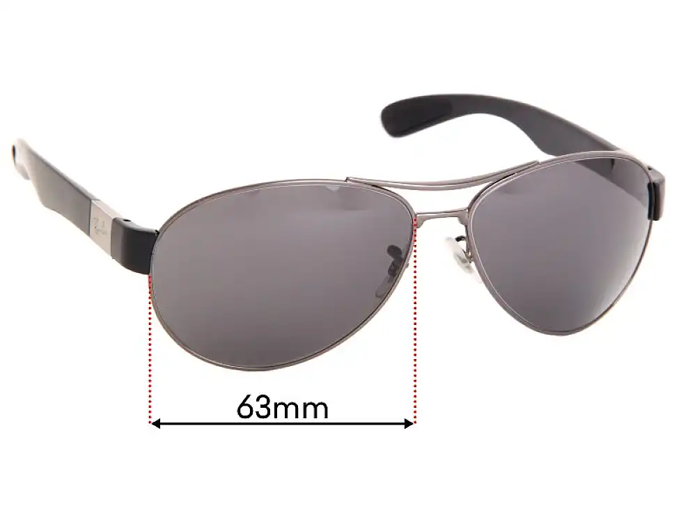 Sunglass Fix Lentilles de Remplacement pour Ray-Ban RB3509 - 63mm Wide Sunglass Fix Lentilles de Remplacement pour Ray-Ban RB3509 - 63mm Wide