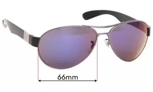 Sunglass Fix Lentilles de Remplacement pour Ray-Ban RB3509 - 66mm Wide Ray-Ban RB3509 Lentilles de Remplacement 66mm wide