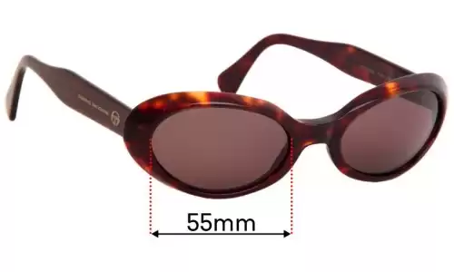 Sunglass Fix Lentilles de Remplacement pour Sergio Tacchini ST 1557-S - 50mm Wide Sergio Tacchini ST 1557-S Lentilles de Remplacement 50mm wide