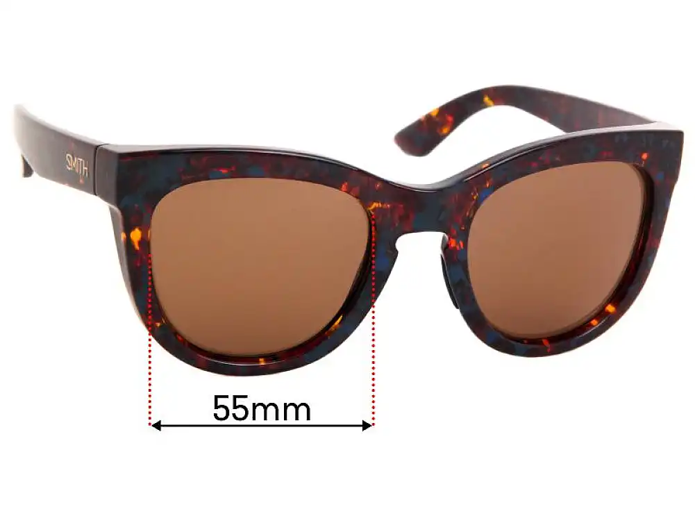 Sunglass Fix Lentilles de Remplacement pour Smith Sidney - 55mm Wide Sunglass Fix Lentilles de Remplacement pour Smith Sidney - 55mm Wide