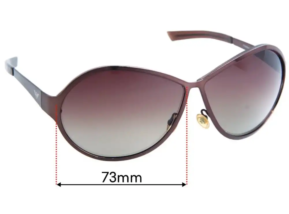 Sunglass Fix Lentilles de Remplacement pour Emporio Armani 9064/S - 73mm Wide Sunglass Fix Lentilles de Remplacement pour Emporio Armani 9064/S - 73mm Wide