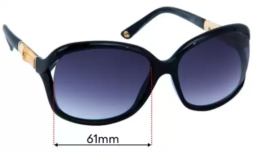 Gucci 3671/S Replacement Lenses - 61mm Gucci 3671/S Replacement Sunglass Lenses - 61mm wide