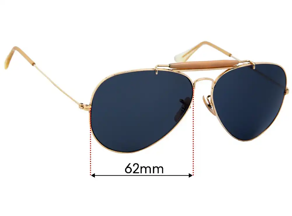 Sunglass Fix Lentilles de Remplacement pour Ray-Ban B&L RB3407 - 62mm Wide Sunglass Fix Lentilles de Remplacement pour Ray-Ban B&L RB3407 - 62mm Wide