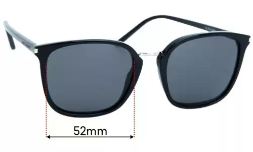 Sunglass Fix Verres de Remplacement pour Saint Laurent SL131 Combi - 52mm Wide Sunglass Fix Verres de Remplacement pour Saint Laurent SL131 Combi - 52mm Wide