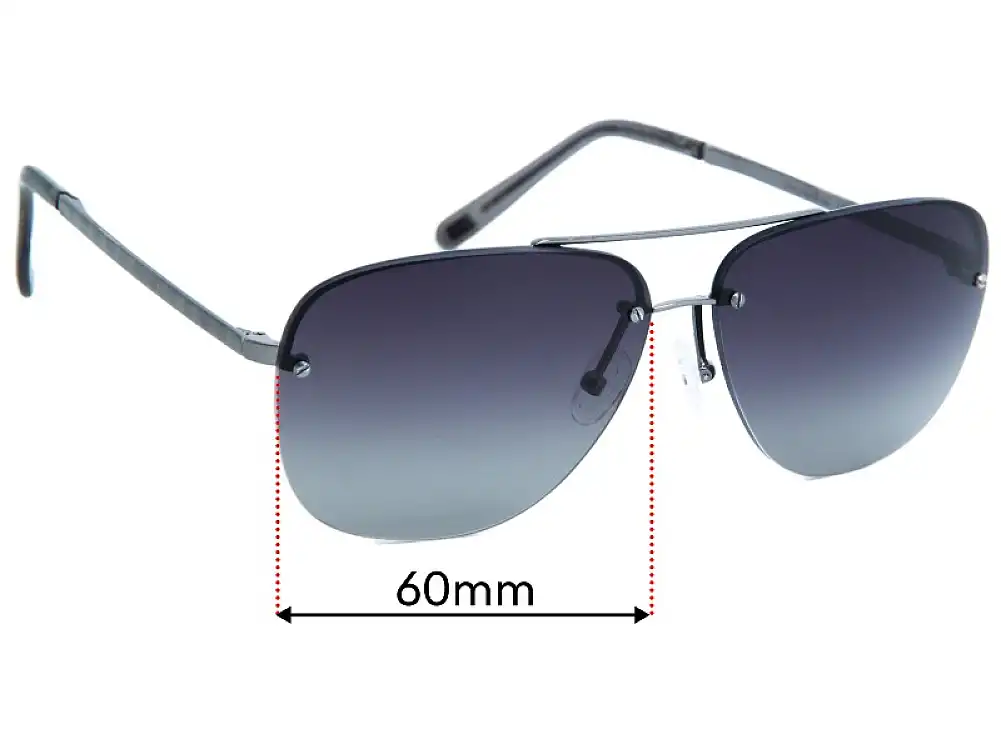 Sunglass Fix Verres de Remplacement pour Louis Vuitton Damier Socoa Z0216U - 60mm Wide Sunglass Fix Verres de Remplacement pour Louis Vuitton Damier Socoa Z0216U - 60mm Wide