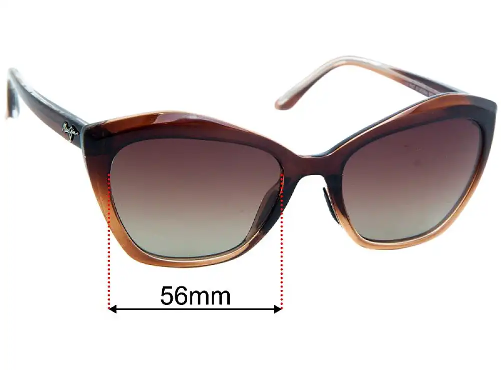 Sunglass Fix Verres de Remplacement pour Maui Jim MJ827 Lotus - 56mm Wide Sunglass Fix Verres de Remplacement pour Maui Jim MJ827 Lotus - 56mm Wide