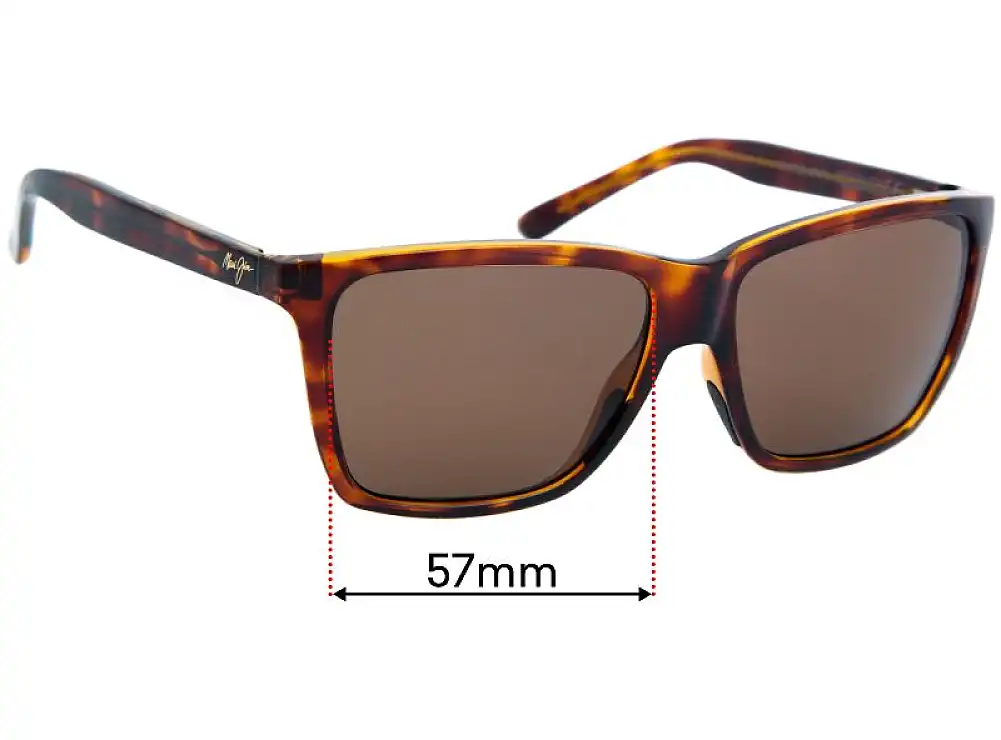 Sunglass Fix Verres de Remplacement pour Maui Jim MJ864 Cruzem - 57mm Wide Sunglass Fix Verres de Remplacement pour Maui Jim MJ864 Cruzem - 57mm Wide
