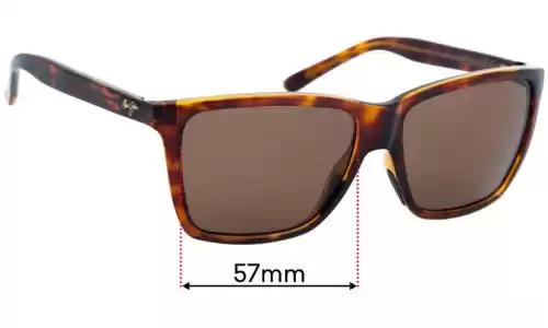 Sunglass Fix Verres de Remplacement pour Maui Jim MJ864 Cruzem - 57mm Wide Sunglass Fix Verres de Remplacement pour Maui Jim MJ864 Cruzem - 57mm Wide