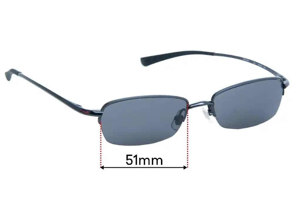 Sunglass Fix Verres de Remplacement pour Nike 6001 - 51mm Wide Sunglass Fix Verres de Remplacement pour Nike 6001 - 51mm Wide