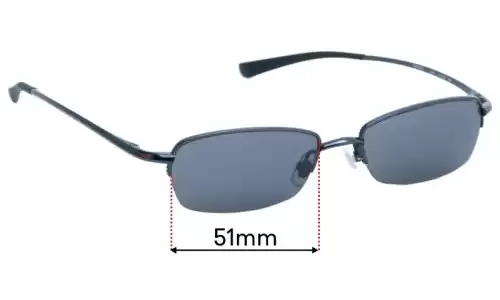 Sunglass Fix Verres de Remplacement pour Nike 6001 - 51mm Wide Sunglass Fix Verres de Remplacement pour Nike 6001 - 51mm Wide
