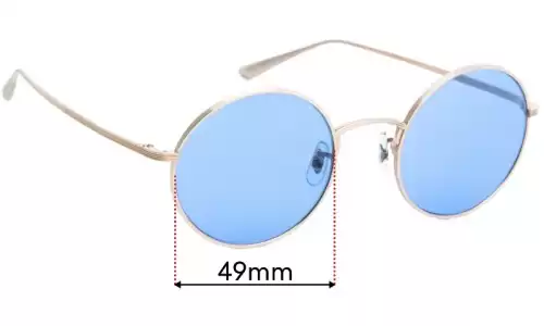 Sunglass Fix Lentilles de Remplacement pour Oliver Peoples After Midnight OV11997ST - 49mm Wide Oliver Peoples After Midnight OV11997ST Lentilles de Remplacement 49mm wide