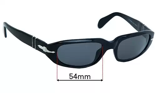 Sunglass Fix Lentilles de Remplacement pour Persol 2578-S - 54mm Wide Persol 2578-S Lentilles de Remplacement 54mm wide