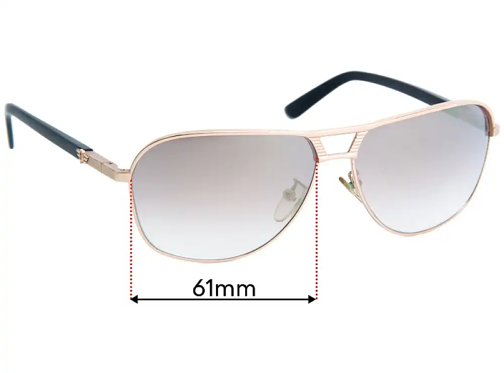 Sunglass Fix Verres de Remplacement pour Police Flash 2 S8849 - 61mm Wide Sunglass Fix Verres de Remplacement pour Police Flash 2 S8849 - 61mm Wide