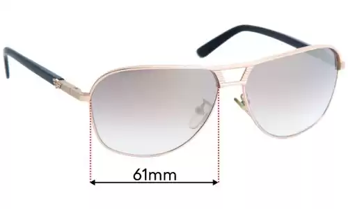 Sunglass Fix Verres de Remplacement pour Police Flash 2 S8849 - 61mm Wide Sunglass Fix Verres de Remplacement pour Police Flash 2 S8849 - 61mm Wide