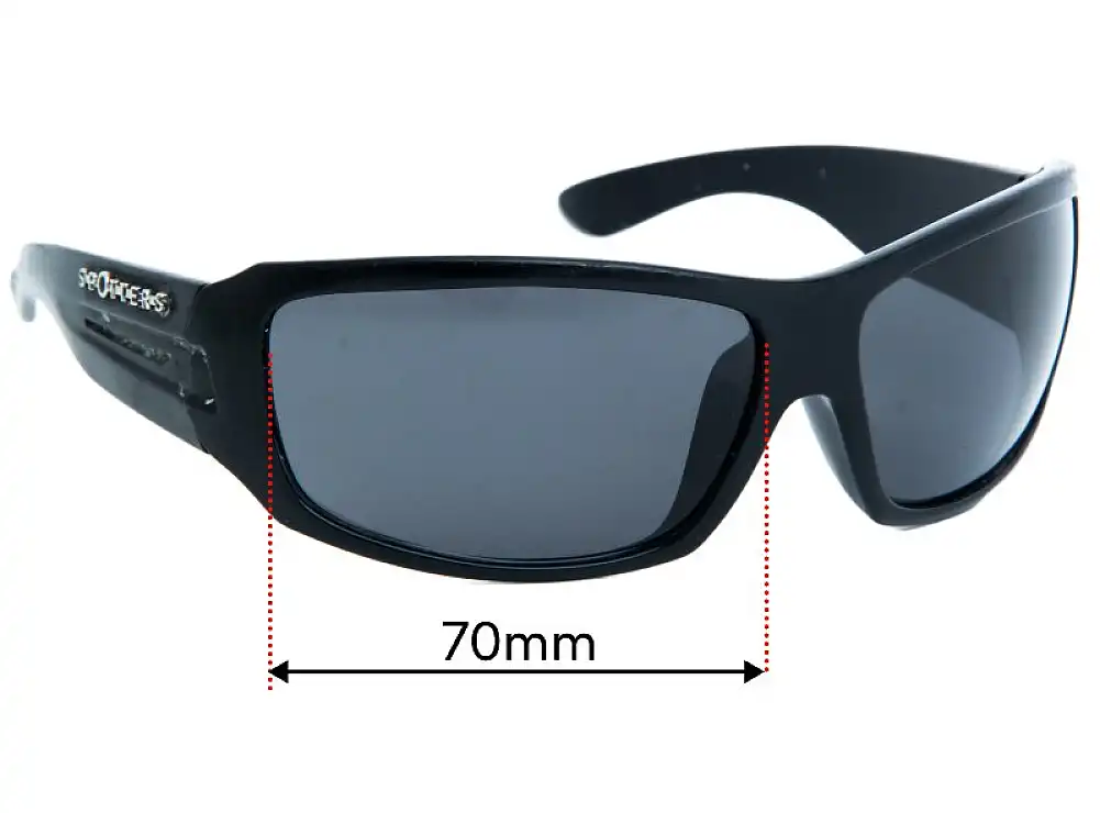 Sunglass Fix Verres de Remplacement pour Spotters Unknown Model - 69mm Wide Sunglass Fix Verres de Remplacement pour Spotters Unknown Model - 69mm Wide