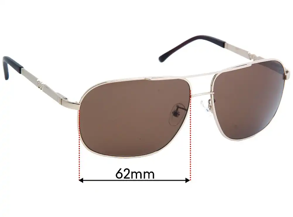 Sunglass Fix Verres de Remplacement pour Police S8747 - 62mm Wide Sunglass Fix Verres de Remplacement pour Police S8747 - 62mm Wide