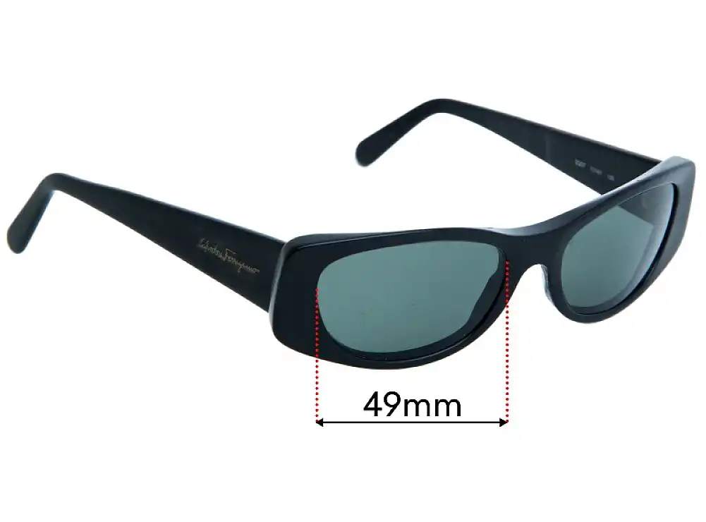 Sunglass Fix Verres de Remplacement pour Salvatore Ferragamo 2007 - 49mm Wide Sunglass Fix Verres de Remplacement pour Salvatore Ferragamo 2007 - 49mm Wide