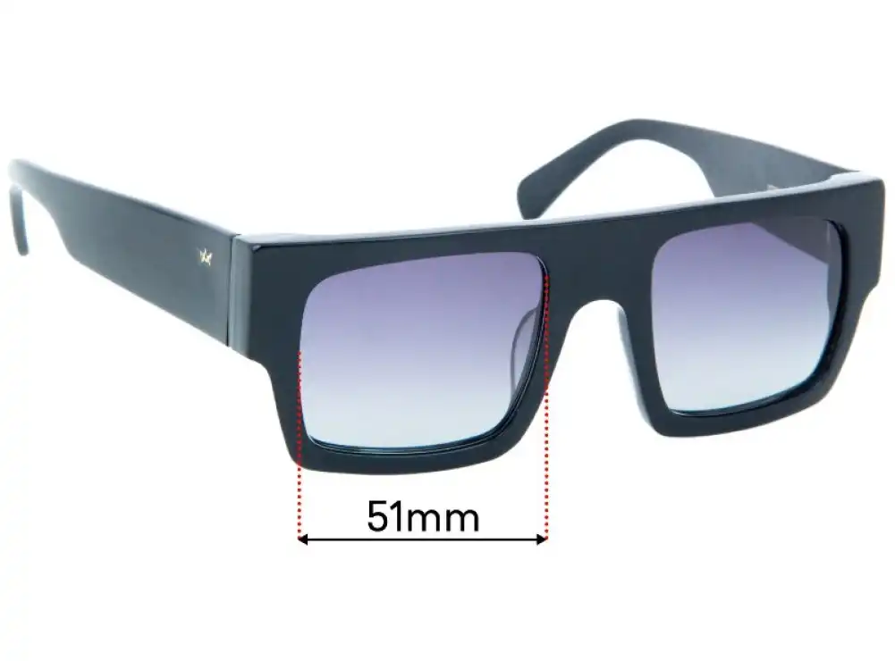 Sunglass Fix Verres de Remplacement pour AM Eyewear Mesh - 51mm Wide Sunglass Fix Verres de Remplacement pour AM Eyewear Mesh - 51mm Wide