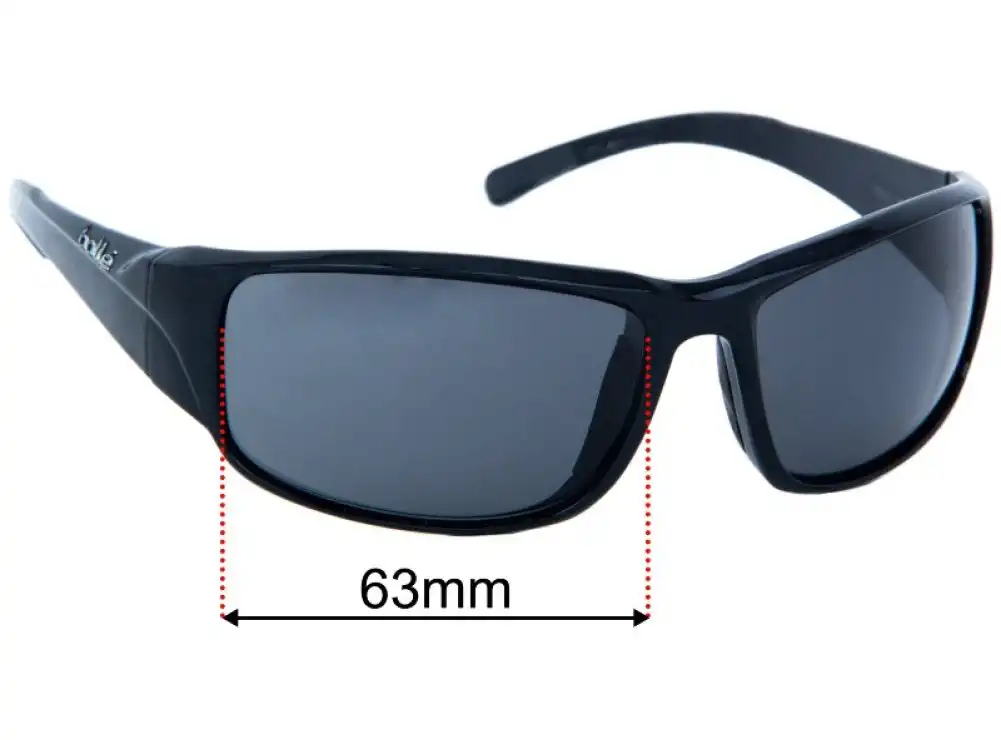 Sunglass Fix Lentilles de Remplacement pour Bolle Keelback - 63mm Wide Sunglass Fix Lentilles de Remplacement pour Bolle Keelback - 63mm Wide