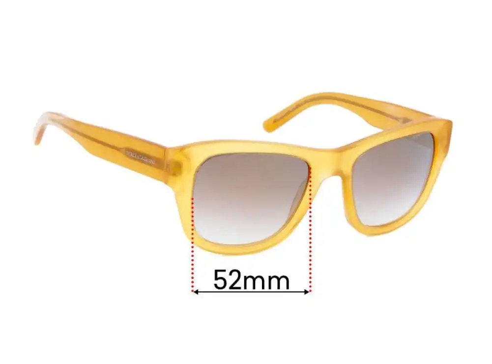 Sunglass Fix Verres de Remplacement pour Dolce & Gabbana DG43177 Domenico - 52mm Wide Sunglass Fix Verres de Remplacement pour Dolce & Gabbana DG43177 Domenico - 52mm Wide