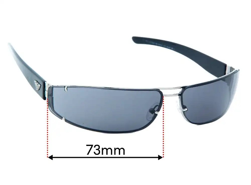 Sunglass Fix Verres de Remplacement pour Emporio Armani EA9041/S - 73mm Wide Sunglass Fix Verres de Remplacement pour Emporio Armani EA9041/S - 73mm Wide