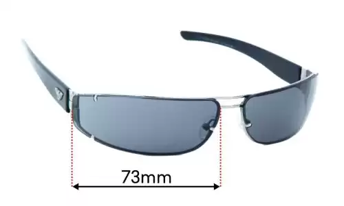 Sunglass Fix Verres de Remplacement pour Emporio Armani EA9041/S - 73mm Wide Sunglass Fix Verres de Remplacement pour Emporio Armani EA9041/S - 73mm Wide