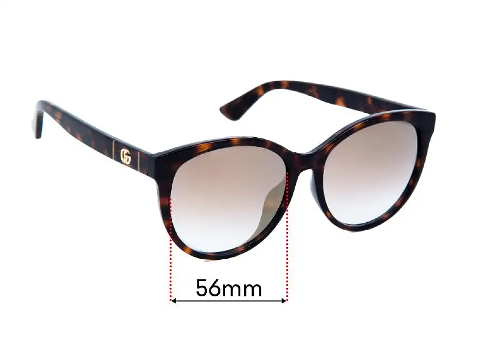 Sunglass Fix Verres de Remplacement pour Gucci GG0636SK - 56mm Wide Sunglass Fix Verres de Remplacement pour Gucci GG0636SK - 56mm Wide
