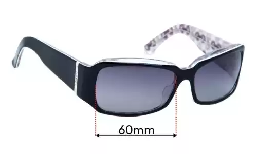 Sunglass Fix Lentilles de Remplacement pour Gucci GG 2913/F/S - 60mm Wide Gucci GG 2913/F/S Lentilles de Remplacement 60mm wide