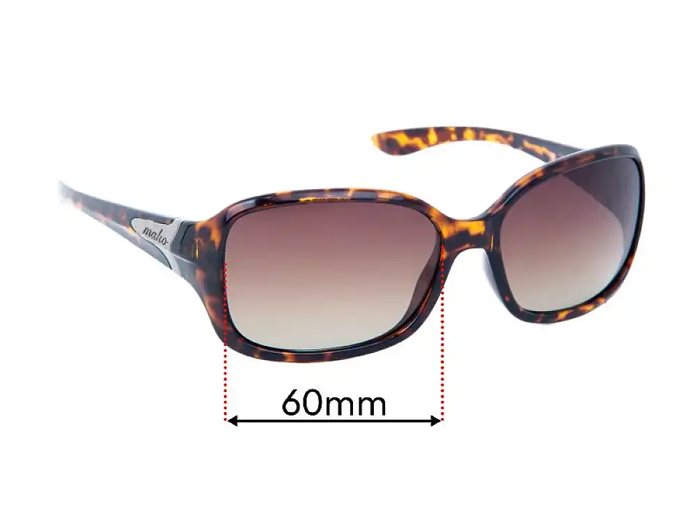 Sunglass Fix Verres de Remplacement pour Mako SeaBreeze 9588 - 60mm Wide Sunglass Fix Verres de Remplacement pour Mako SeaBreeze 9588 - 60mm Wide