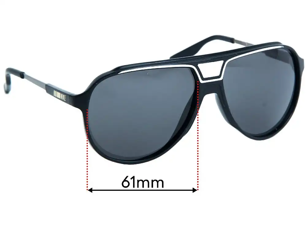 Sunglass Fix Lentilles de Remplacement pour Nike MDL. 245 - 52mm Wide Sunglass Fix Lentilles de Remplacement pour Nike MDL. 245 - 52mm Wide