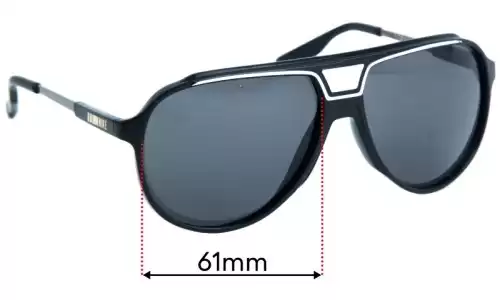 Sunglass Fix Lentilles de Remplacement pour Nike MDL. 245 - 52mm Wide Nike MDL. 245 Lentilles de Remplacement 52mm wide
