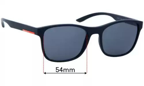 Sunglass Fix Lentilles de Remplacement pour Prada VPS08G - 54mm Wide Prada VPS08G Lentilles de Remplacement 54mm wide