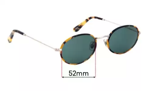 Sunglass Fix Verres de Remplacement pour Rixx Charlie - 52mm Wide Sunglass Fix Verres de Remplacement pour Rixx Charlie - 52mm Wide