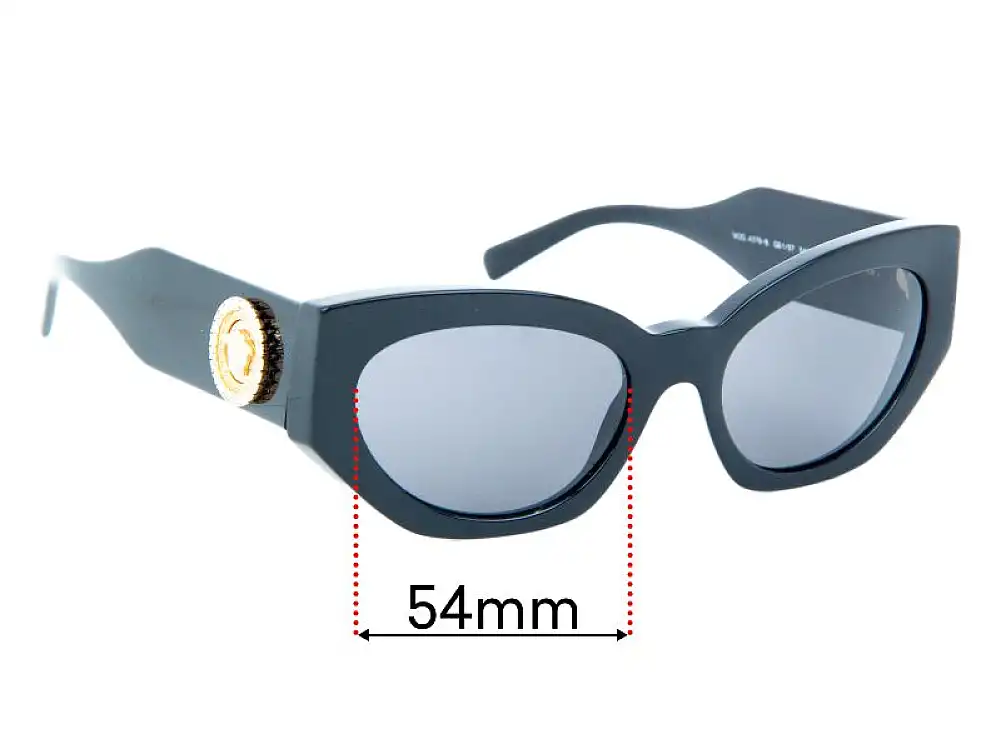 Sunglass Fix Verres de Remplacement pour Versace MOD 4376-B - 54mm Wide Sunglass Fix Verres de Remplacement pour Versace MOD 4376-B - 54mm Wide