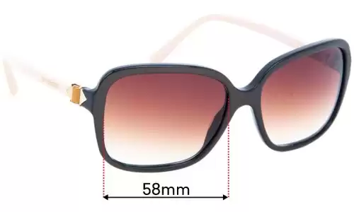 Sunglass Fix Verres de Remplacement pour Bvlgari 8150-B - 58mm Wide Sunglass Fix Verres de Remplacement pour Bvlgari 8150-B - 58mm Wide
