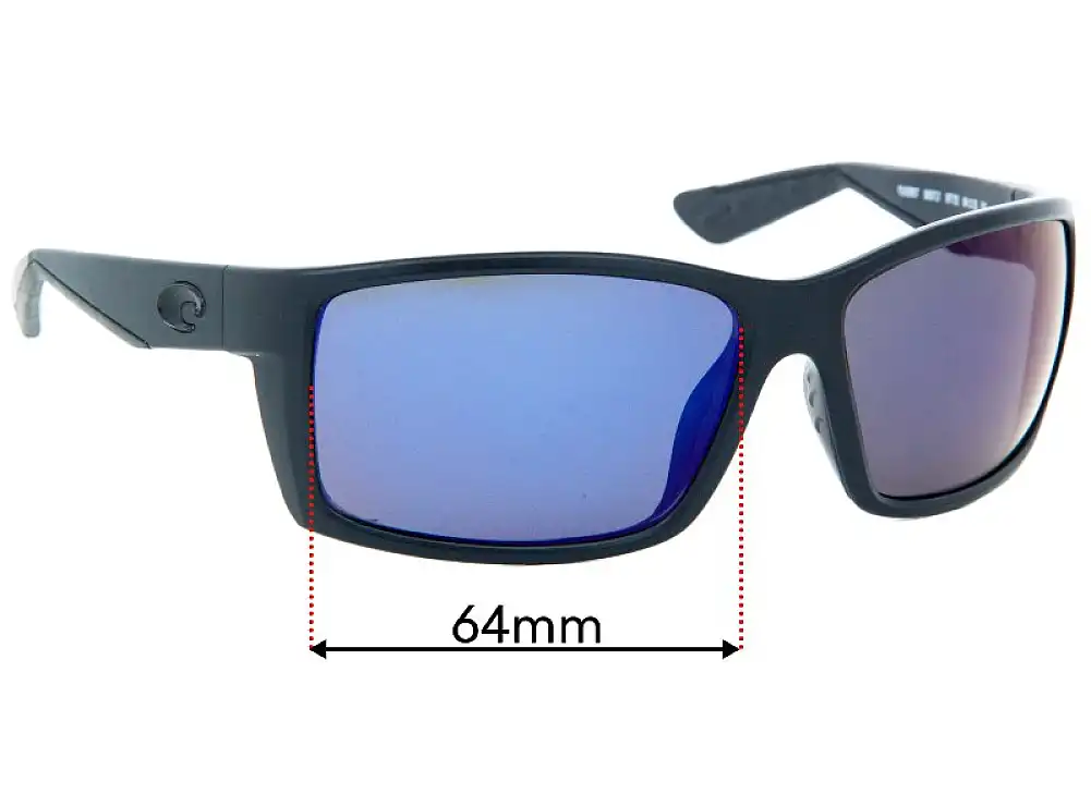 Sunglass Fix Lentilles de Remplacement pour Costa Del Mar Reefton - 64mm Wide Sunglass Fix Lentilles de Remplacement pour Costa Del Mar Reefton - 64mm Wide