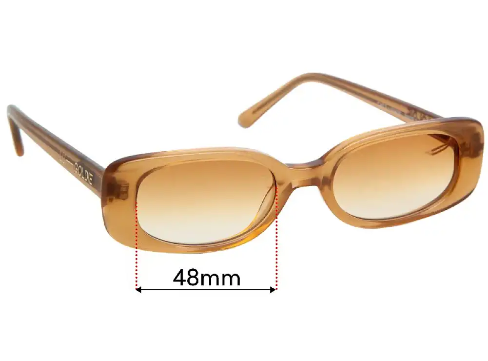 Sunglass Fix Verres de Remplacement pour Lu Goldie Solene - 48mm Wide Sunglass Fix Verres de Remplacement pour Lu Goldie Solene - 48mm Wide