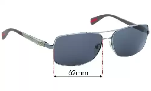 Sunglass Fix Verres de Remplacement pour Prada SPS50O & PS50OS - 62mm Wide Sunglass Fix Verres de Remplacement pour Prada SPS50O & PS50OS - 62mm Wide