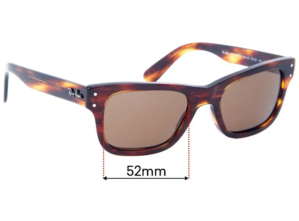 Sunglass Fix Lentilles de Remplacement pour Ray-Ban RB2283 Mr Burbank - 52mm Wide Sunglass Fix Lentilles de Remplacement pour Ray-Ban RB2283 Mr Burbank - 52mm Wide