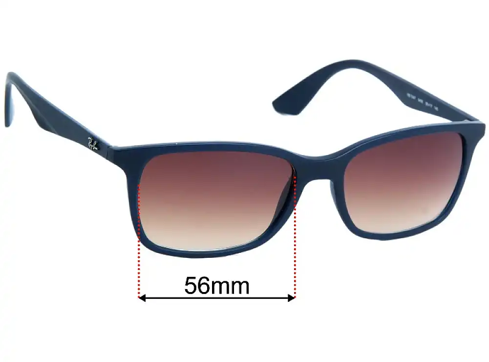 Sunglass Fix Lentilles de Remplacement pour Ray-Ban RB7047 - 56mm Wide Sunglass Fix Lentilles de Remplacement pour Ray-Ban RB7047 - 56mm Wide