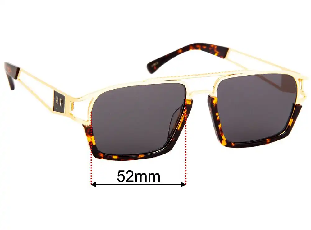 Sunglass Fix Verres de Remplacement pour 9Five Kingpin - 52mm Wide Sunglass Fix Verres de Remplacement pour 9Five Kingpin - 52mm Wide