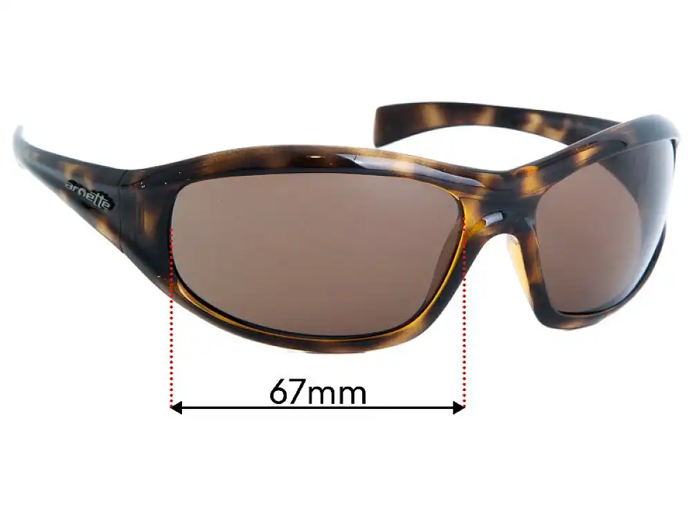 Sunglass Fix Verres de Remplacement pour Arnette AN4054 - 67mm Wide Sunglass Fix Verres de Remplacement pour Arnette AN4054 - 67mm Wide