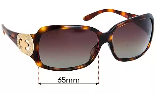 Bvlgari 8013-B Replacement Lenses 65mm Bvlgari 8013-B Replacement Sunglass Lenses - 65mm wide
